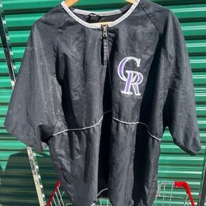 Black Men's Jersey with Purple Accents